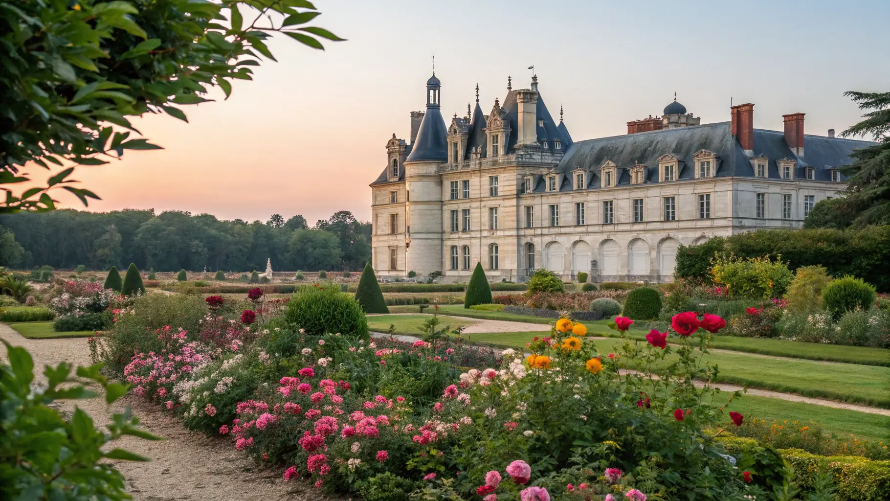 Exterior view of the Château de Lévis showcasing its medieval architecture, including towers, walls, and a moat.